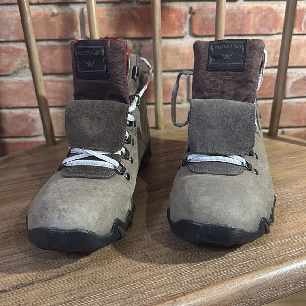 Allrounder by Mephisto Womens 10 Leather Ankle Boots Comfort Outdoor